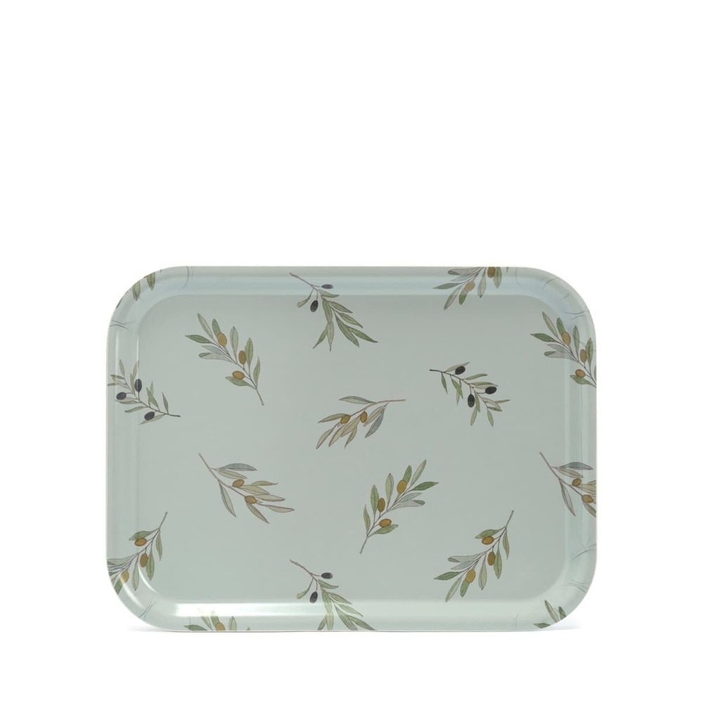New Sophie Allport Olive Branch Birchwood Tray Made in Sweden